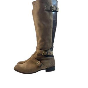 UGG Women's Brown and Khaki Boots size 8.5